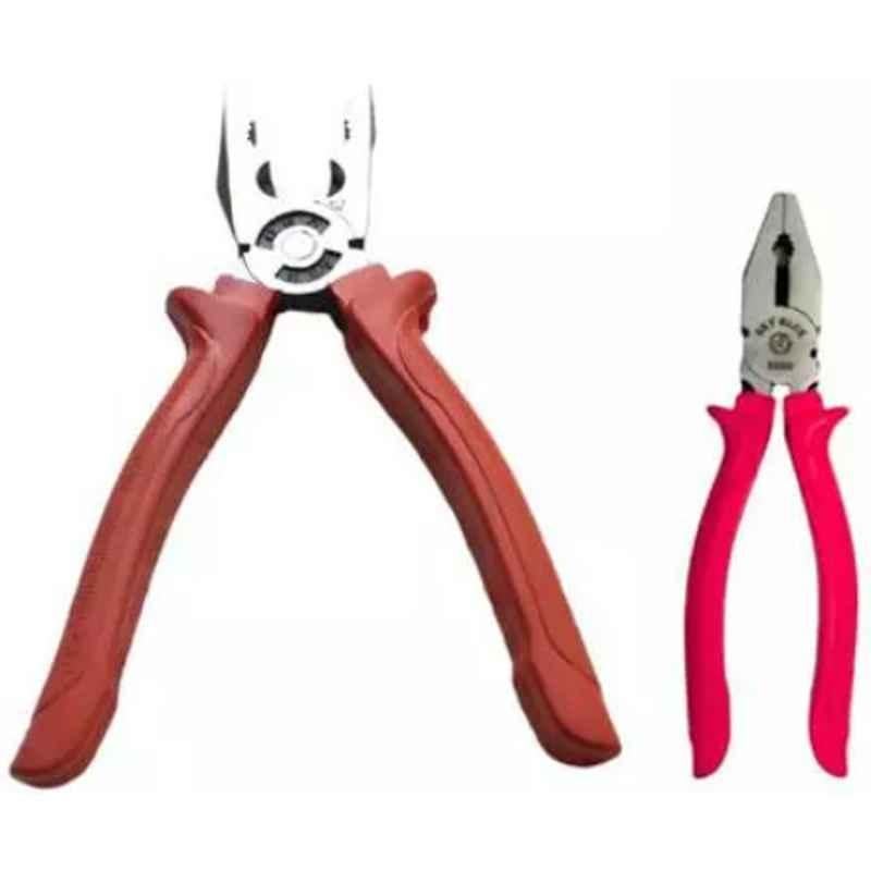 Sky Blue 2 Pcs 7.8 inch Lineman Plier Combo, SBE_PLIER_COMBO_MOD_01036