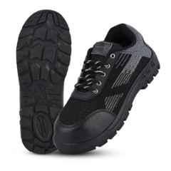 Foot Trends MG-D Prince Steel Toe Black Safety Shoes, Size: 11