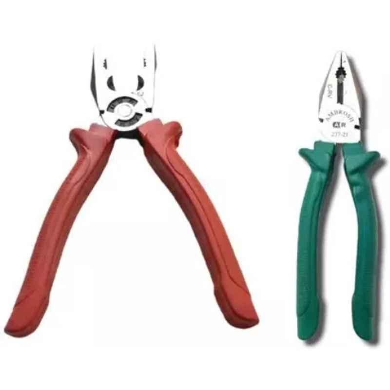 Sky Blue 2 Pcs 7.8 inch Lineman Plier Combo, SBE_PLIER_COMBO_MOD_00899