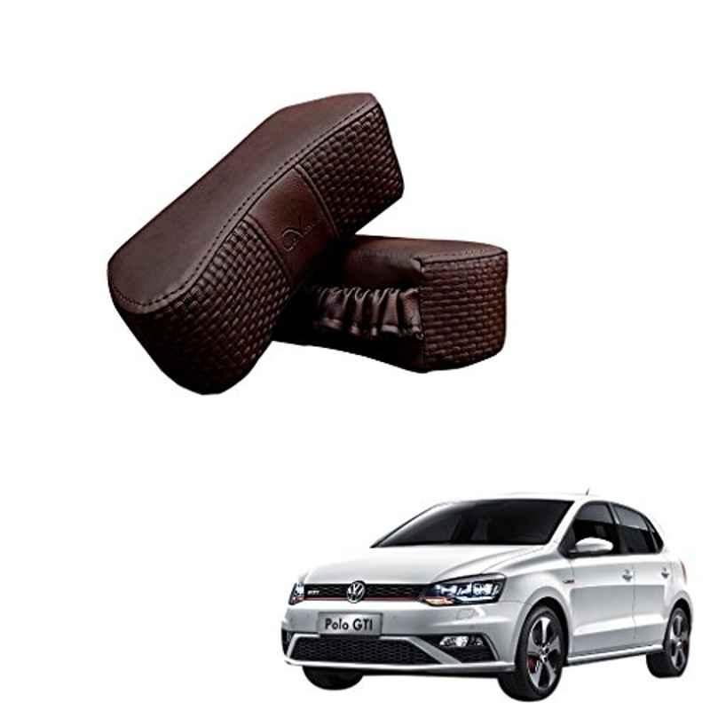 Kozdiko 2 Pcs Memory Foam Cola Neck Rest Cushion Pillow Set for Volkswagen GTI Polo