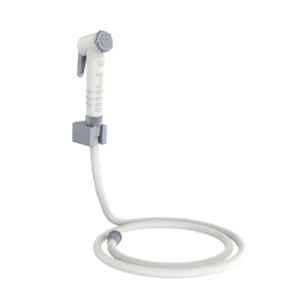RN Grey White.1 Health Faucet Set with Hose Pipe & Wall Holder for Toilet Cleaning