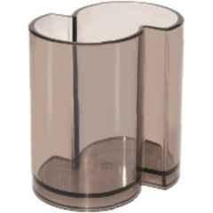 Omega Crystal Plastic Grey Pen Holder (Pack of 5)