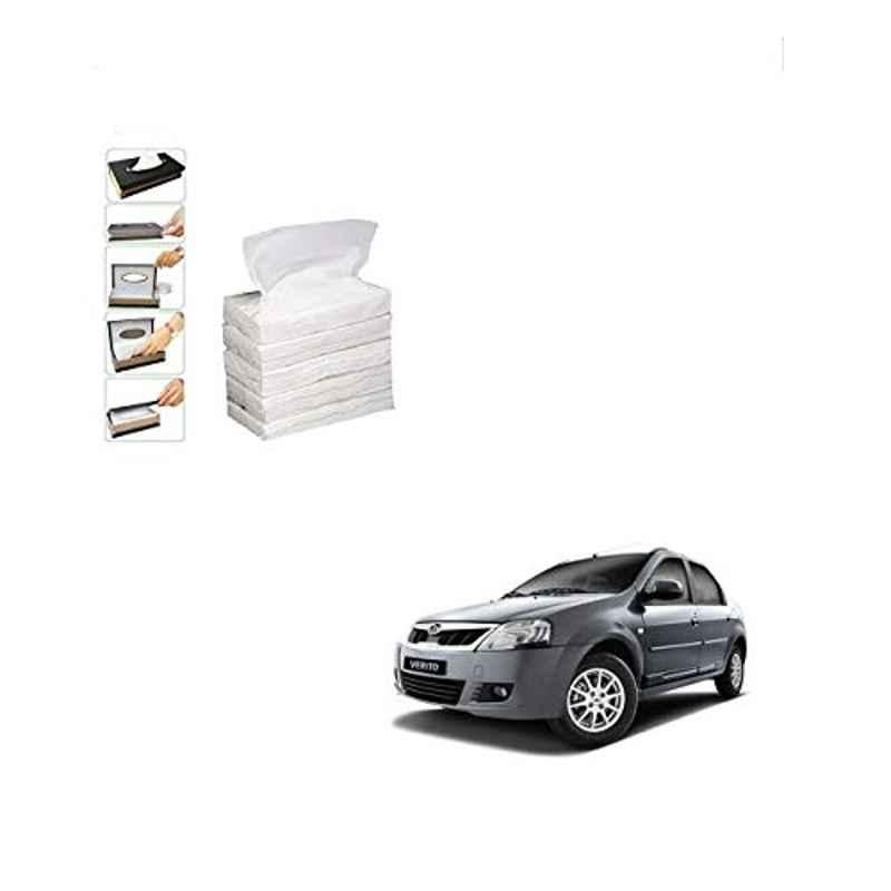 Kozdiko 100 Pulls Dispenser Box Refiller Tissue Paper with 200 Sheets for Mahindra Verito (Pack of 5)