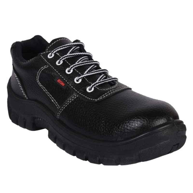 Prima PSF-22 Eon Steel Toe Black Work Safety Shoes, Size: 9