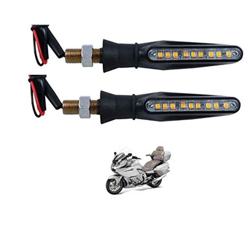 Kozdiko 4 Pcs Plastic Front & Rear Side Sleek Yellow Bike Indicator Set for BMW K 1600