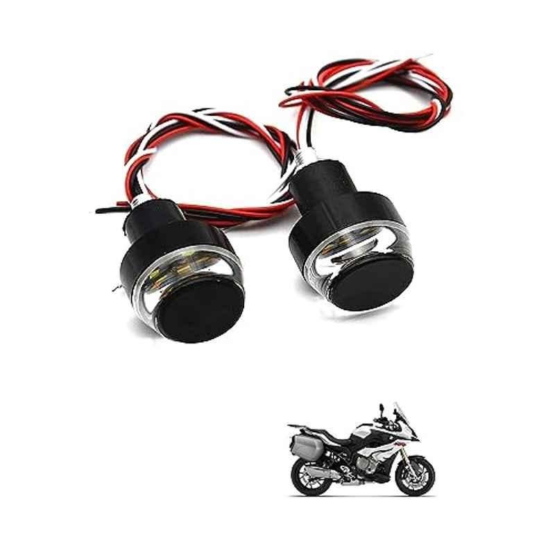 Kozdiko 2 Pcs Dual Colour Motorcycle LED Indicator Turn Signal Handle Bar Light Set for BMW S 1000 XR