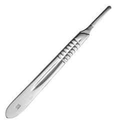 Forgesy Stainless Steel Silver BP Surgical Blade with Scalpel Handle, REW_901 (Pack of 2)