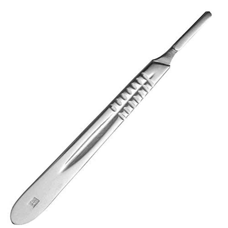 Forgesy Stainless Steel Silver BP Surgical Blade with Scalpel Handle, REW_901 (Pack of 2)