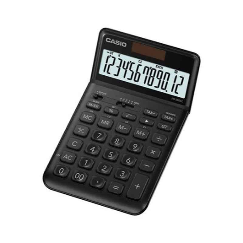 Casio JW-200SC-BK 83.5x109x10.8mm Metal & Plastic Black 12 Digit Basic Calculator