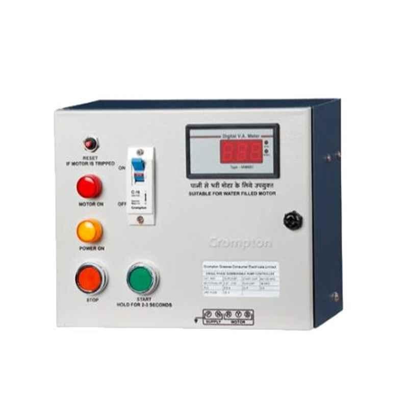 Crompton 1HP Control Panel for Water Filled Submersible Pump, V4W1008C1K