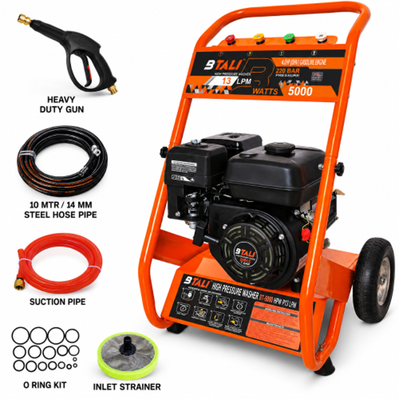 Btali Pro Line 5000W 220bar 13lpm High Pressure Car Washer, BT 5000 HPW