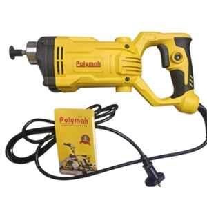 Polymak 2200W 50mm Black & Yellow Heavy Duty Concrete Vibrator with 3m Needle, PM50CV-3M