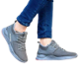 Wonker SR-6413 Synthetic Leather Steel Toe Grey Work Safety Shoes, Size: 7
