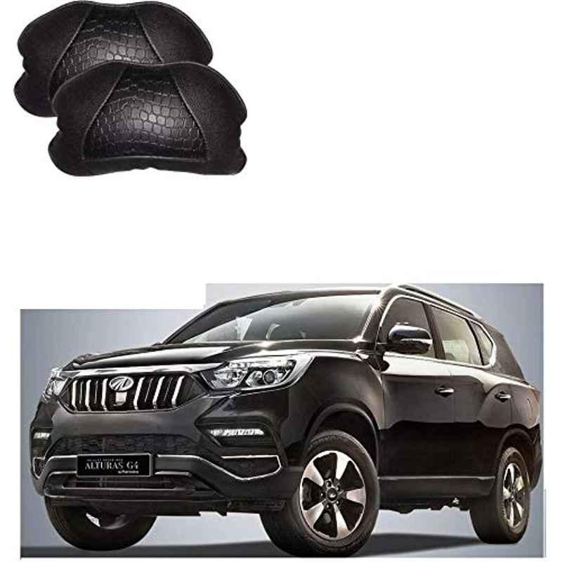 Kozdiko 2 Pcs Black Car Neck Rest Pillow Cushion Set for Mahindra Alturas G4