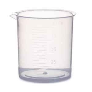 ELECOPTO 100ml Polypropylene Euro Design Beaker with Chemical Resistance (Pack of 6)
