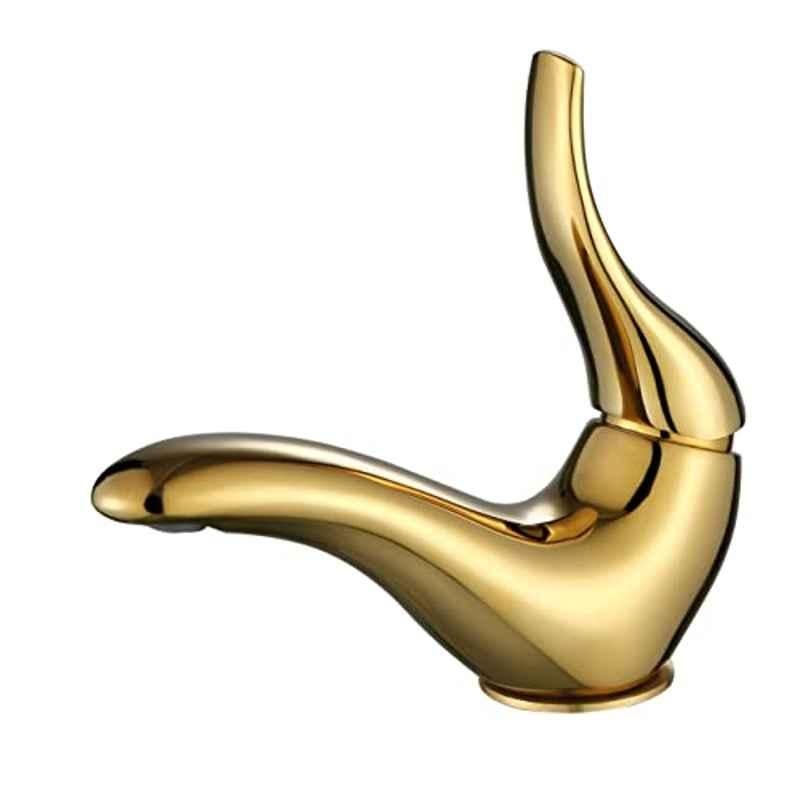 Aquieen Dove Gold Single Lever Basin Mixer-picture-29
