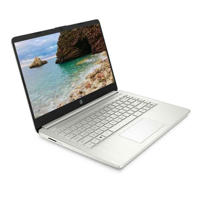 HP 14 inch Silver Laptop with 11th Gen/Intel Core i3-1115G4/256GB SSD/4GB RAM/Windows 10 Home, 14-DQ2055WM