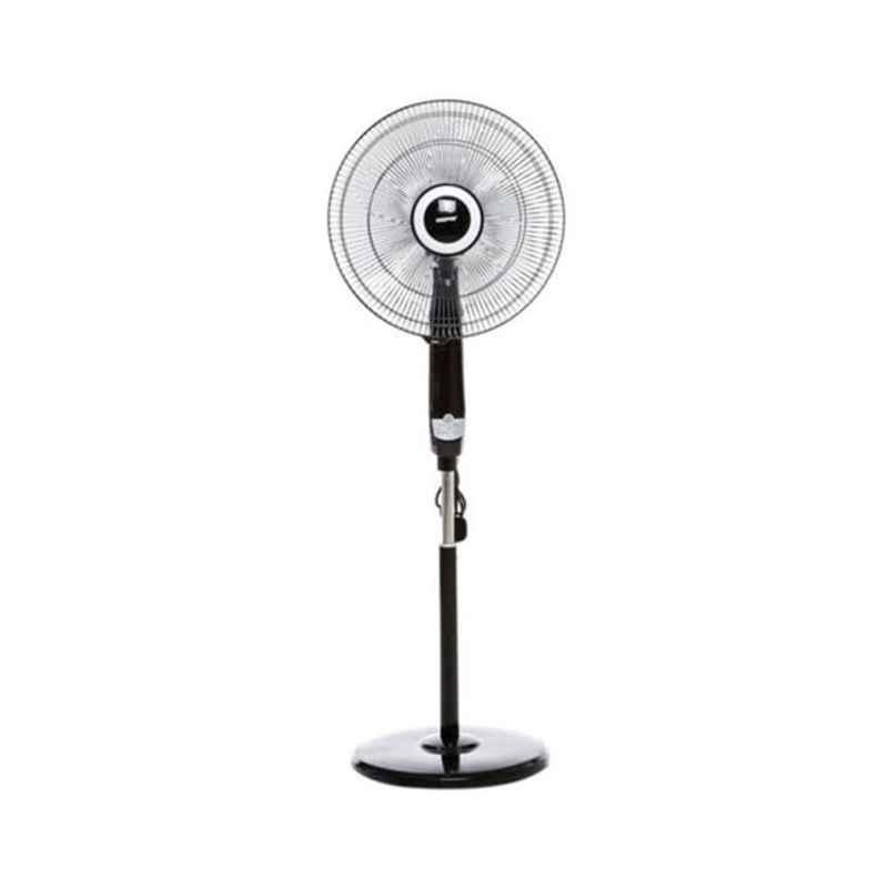 Geepas 57x50cm Black Stand Fan with Remote Control, GF9489