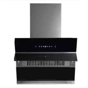 Kaff 75cm 1250CMH Black Auto Clean Wall Mounted Chimney, NOBELO LX DHC 75