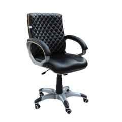 Arko Black Medium Steel Medium Back Adjustable Central Tilt Executive Chair, 800 A