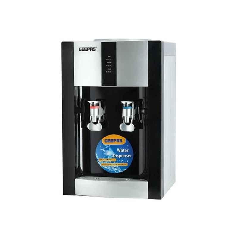 Geepas 3.8L 650W Black, White & Red Hot & Cold Table Water Dispenser, GWD8356