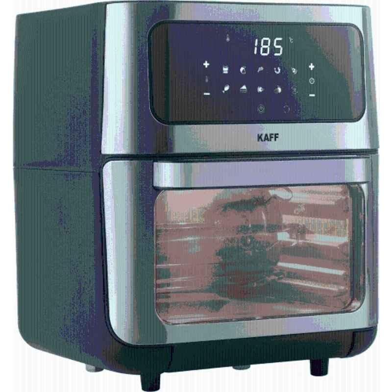 Kaff 12 Litre 1800W Stainless Steel Black Air Fryer, KFR12