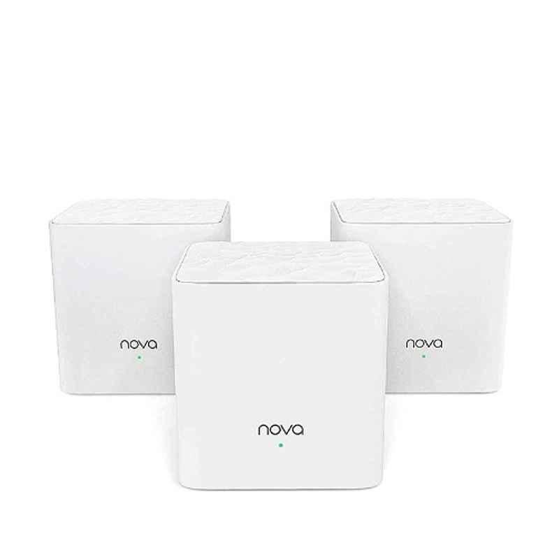 Tenda Nova MW3 Whole Home Mesh Router Wi Fi System Wireless Adapter & Antenna (Pack of 3)