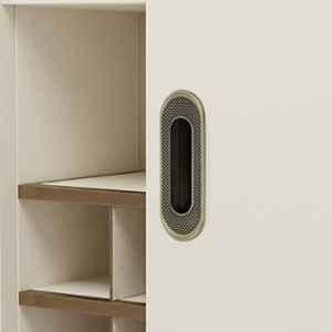 Plantex Sliding Door Handle/Concealed Handle for Sliding Door/96mm Concealed Handle for Wardrobe/Kitchen Cabinet (Brass Antique)