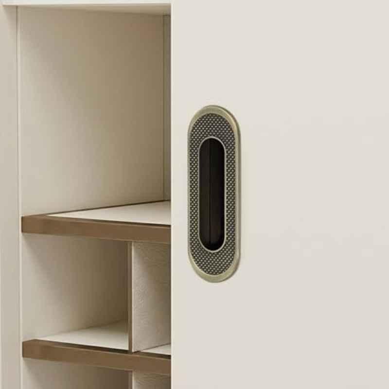 Plantex Sliding Door Handle/Concealed Handle for Sliding Door/96mm Concealed Handle for Wardrobe/Kitchen Cabinet (Brass Antique)