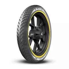 JK Tyres Blaze-X R42 3.00-18 Rubber Tyre & Tube Fitted for Motorcycle