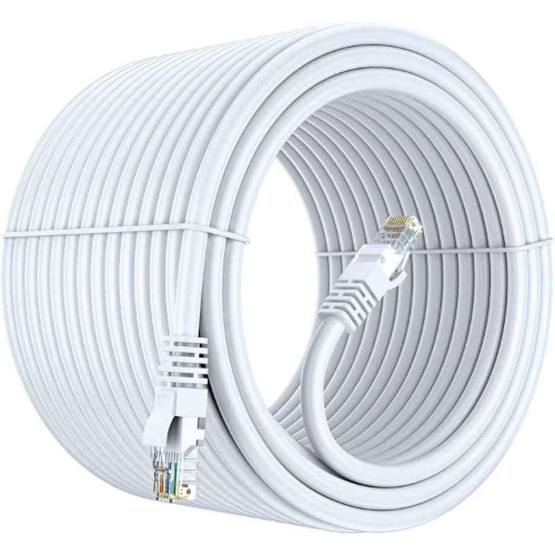 Fedus 100m White High Speed RJ45 CAT6 Ethernet Patch Cable
