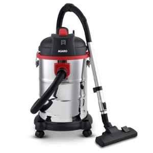 AGARO Ace 30 Litre 1600W Stainless Steel Black & Red 2-in-1 Wet & Dry Vacuum Cleaner