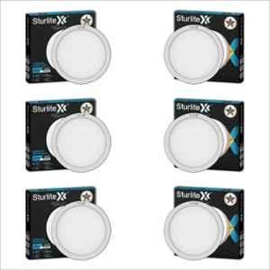 Sturlite S-FIT 8W 640lm Cool White Round LED Surface Light (Pack of 6)
