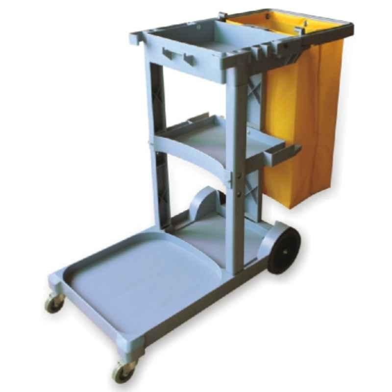 Baiyun 112.5x51x96cm Blue Janitor Cart, AF08170
