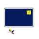 Nechams 4'x2' Felt Notice Board Premium Series Navy Blue FELTNVYBLU42UF