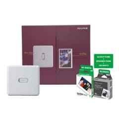 Fujifilm Instax Wide Link 5ppm White Smartphone Instant Photo Printer with 60 Glossy & 40 Designer Instant Film