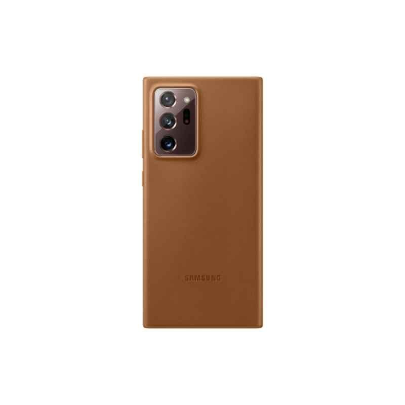 Samsung Leather Brown Mobile Cover for Galaxy Note20 Ultra, EF-VN985LAEGWW