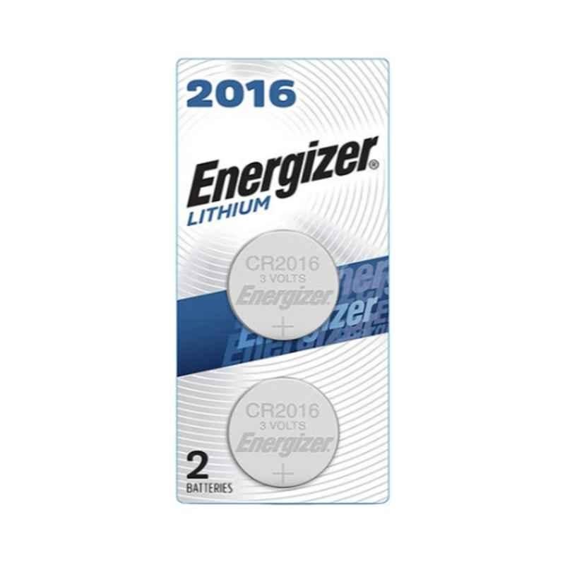 Energizer 2Pcs 2016 Lithium Coin Batteries Silver Set, Ecr2016Bp