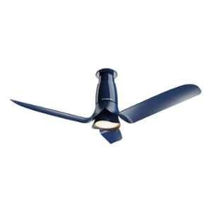 Crompton Silent Pro Blossom 40W 5 Star BLDC Denim Blue Ceiling Fan with Smart iOT, Remote Control & 12W LED Light, Sweep: 1200 mm