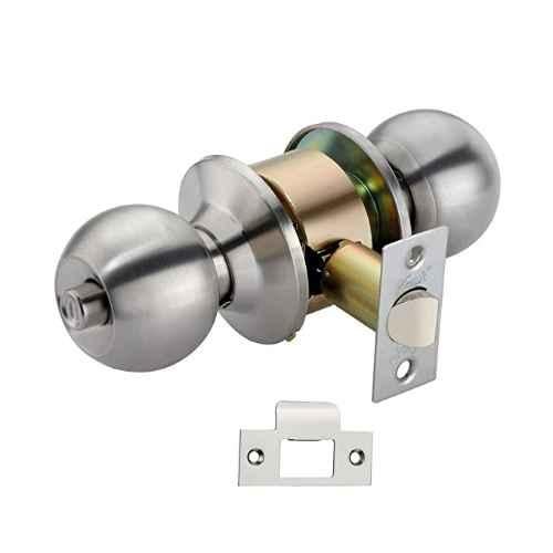 Screwtight 2.3 inch Zinc Glossy Round Victorian Mortise Door Knob Set,  Z080201PBL