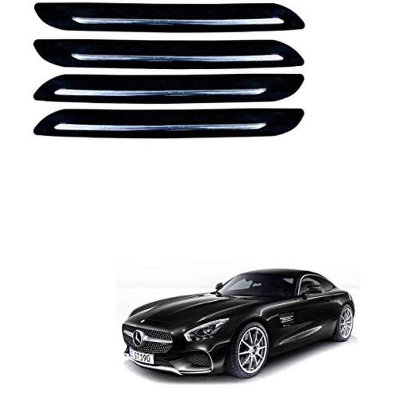 Kozdiko 4 Pcs Single Chrome Bumper Protector Set for Mercedes Benz AMG GT