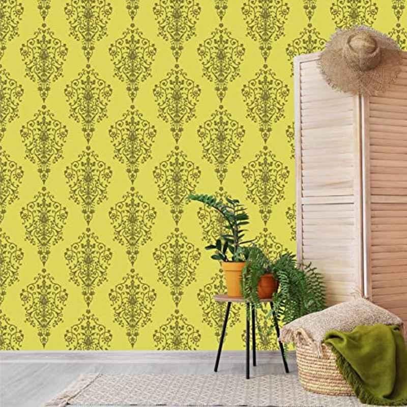 NonWoven Royal Pattern Waterproof Pvc Wallpaper For Paste On Wall Size  10 Metre