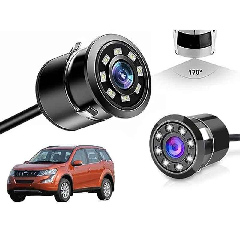 Auto Pearl 8 LED Black Waterproof & Shockproof HD Night Vision Car Reverse Parking Camera for Mahindra XUV 500