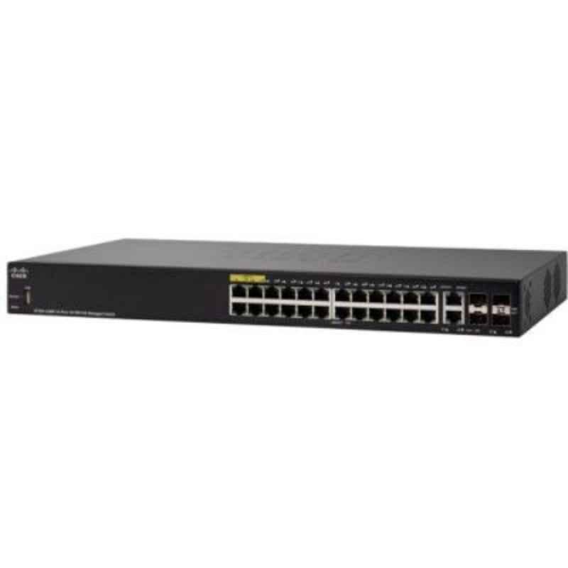 Cisco 250 Series 45W 8 Gigabit Ethernet Port PoE Black Smart Network Switch, SG25008HP