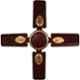Sameer Jewel 50W Brown Ceiling Fan, Sweep: 600 mm