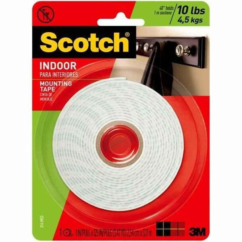 3M Double Side Indoor Mounting Tape, 3.17 m