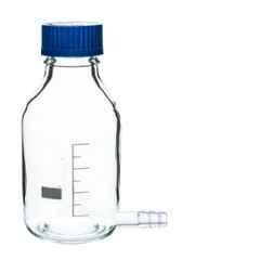 ABGIL 500ml Borosilicate Glass Aspirator Bottle with Gl 45 Screw Cap & Tubulation, ABG749