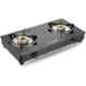 Candes Magma 2 Burners Manual Ignition Black Glass Top Gas Stove, MAGMA-2BN1CC