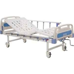 Vaishnavi Healthcare 1190.5x91.44x66.04cm Mild Steel Manual Fowler Bed with ABS Panel & Collapsible Side Railings