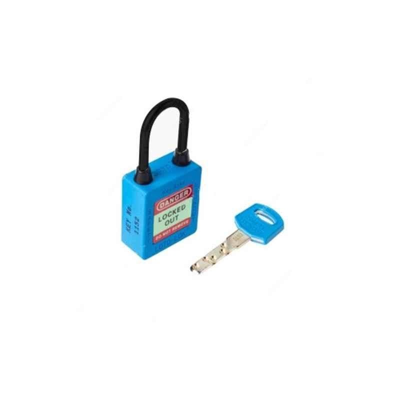 Loto-Lok 40x5mm Nylon Blue Three Point Traceability Lockout Padlock, 3PTPBKAN40